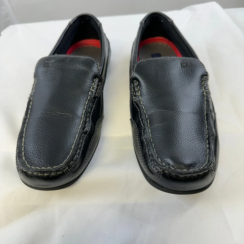Tommy Hilfiger TMDATHAN Black Loafers Slip On Shoes‎ Men's 7